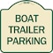 Signmission Boat Trailer Parking Heavy-Gauge Aluminum Architectural Sign, 18" x 18", TG-1818-24293 A-DES-TG-1818-24293 - alternate 1